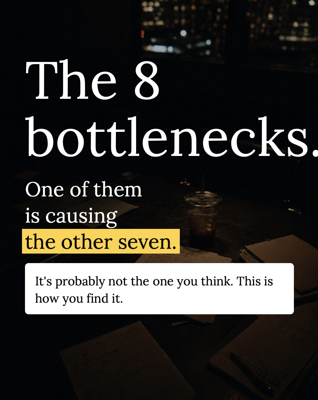 The 8 Founder Bottlenecks guide